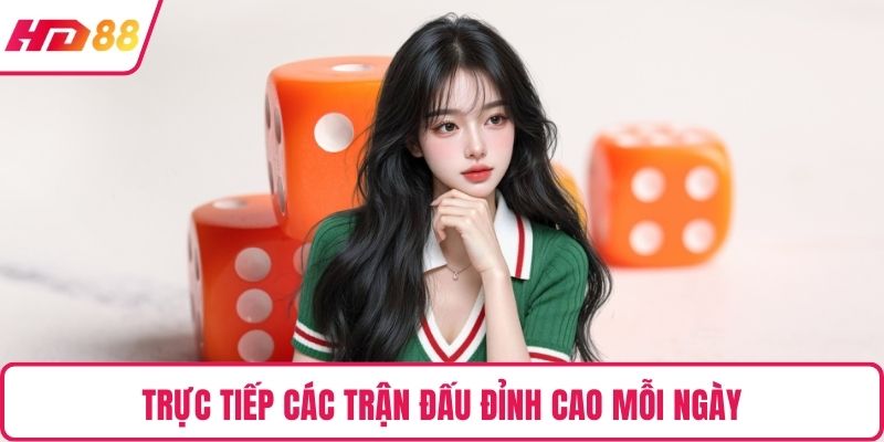 Trực tiếp các trận đấu đỉnh cao mỗi ngày